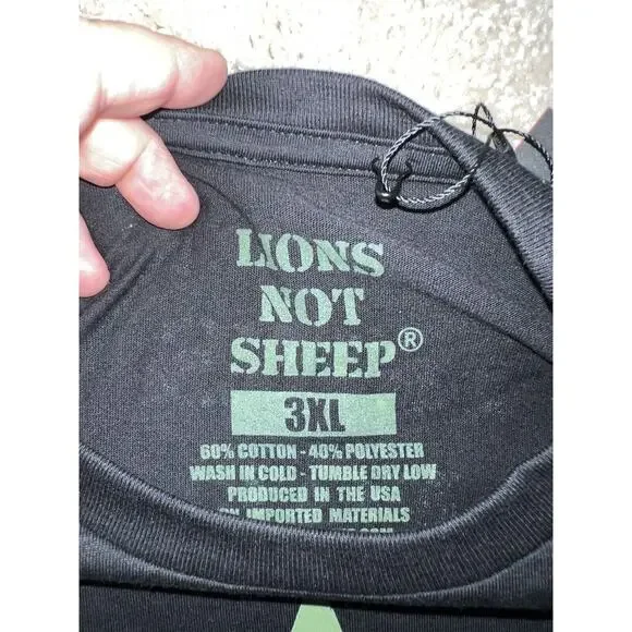 Lions Not Sheep AR-15 Limited Edition t-shirt. NEW xxxl 3XL - Picture 4 of 5